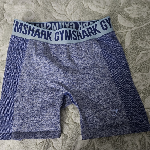 Gymshark Heathered Blue Workout Shorts - Picture 1 of 2